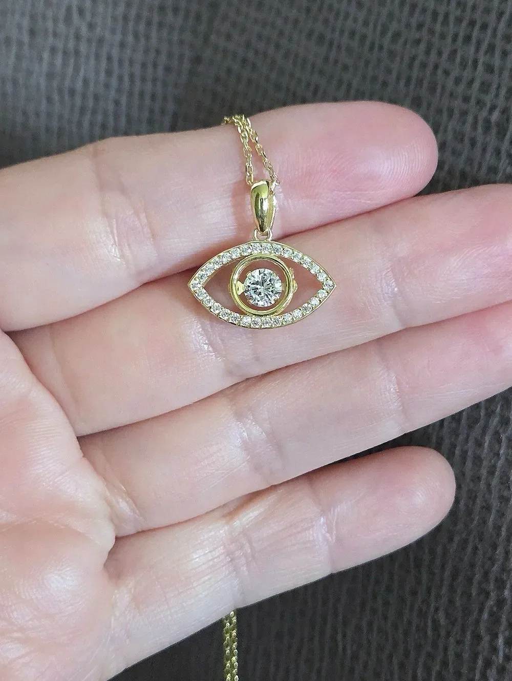 Fancy Silver🤍 Evil Eye🧿 Pendant Necklace